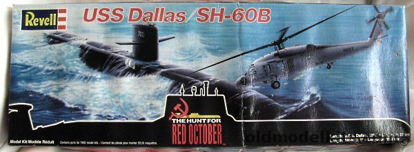 Revell USS Dallas (1/400) and SH-60B (1/100) - The Hunt for Red October, 4007 plastic model kit